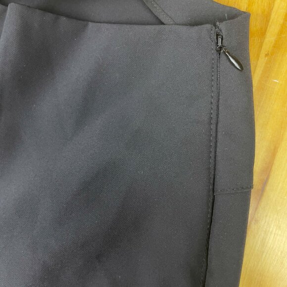 CLUB MONACO Stretch Pull on Hips and Hem Zip Black Trousers Size 2 - Picture 4 of 8